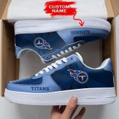 NFL Custom Name Tennessee Titans Custom Super Bowl Air Force 1 Shoes Sneakers For Fans