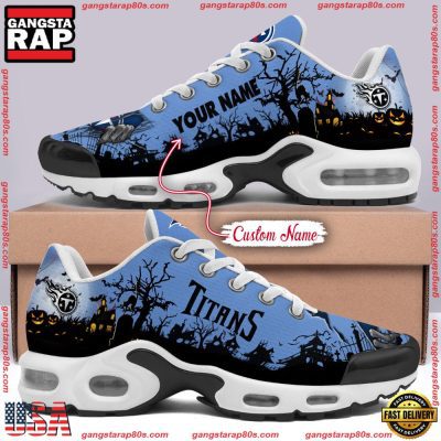 Custom Name NFL Tennessee Titans Air Max Plus Shoes Running Sneakers