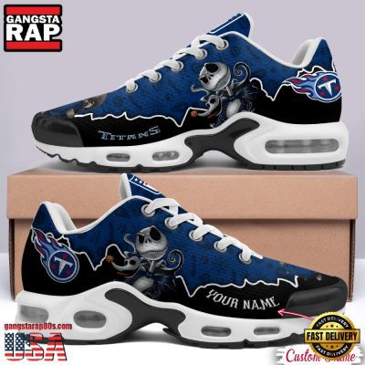 NFL Custom Name Tennessee Titans Jack Skellington Air Max Plus Shoes - Running Sneakers