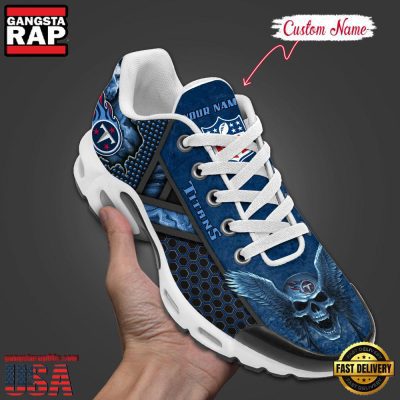 Custom Name NFL Tennessee Titans Skull Air Max Plus Running Shoes For Men Women