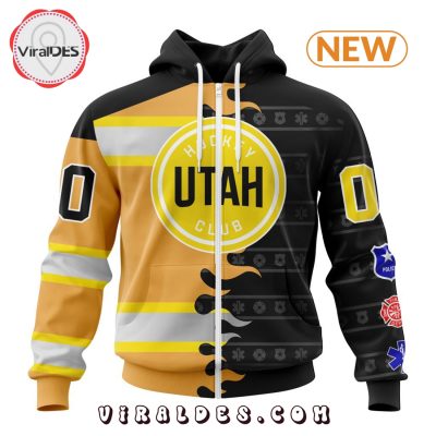 Custom NHL Utah Hockey Club 2025 First Responders Hoodie