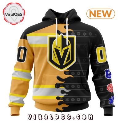 Custom NHL Vegas Golden Knights 2025 First Responders Hoodie