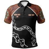 Australia Naidoc Week 2021 Polo Shirt - Aboriginal Inspired Footprint White Style