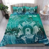 Australia Torres Strait Islands Inspired Bedding Set - Torres Strait Islands in Wave (Black)
