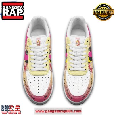 Cyndi Lauper Girls Just Wanna Have Fun Air Force 1 Running Sneakers Shoes