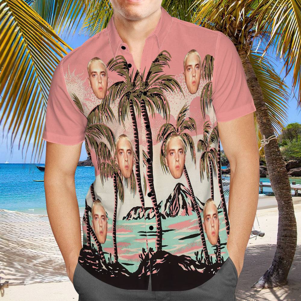 Eminem Pink Coconut Glove Hawaiian Shirt Eminem Pink Coconut Glove Hawaiian Shirt