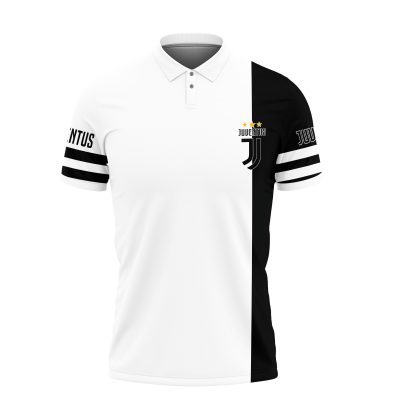 Juventus FC New White Black Polo Shirt