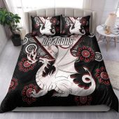 St. George Illawarra Dragons Bedding Set - Custom Aboriginal Inspired St. George Illawarra Dragons Bedding Set