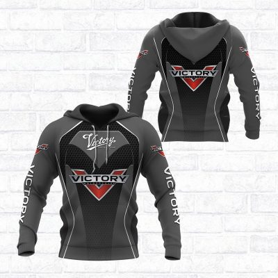 Victory Motorcycles Grey Pullover Hoodie