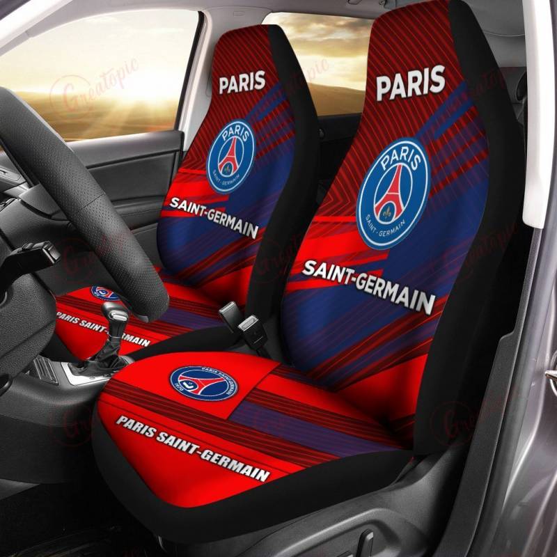 Paris Saint-Germain FC Red Blue Limited Car Seat Covers Paris Saint-Germain FC Red Blue Limited Car Seat Covers