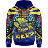 Parramatta Eels Hoodie - Custom Father's Day With Daddy Parramatta Eels Best Dad Ever Dad We Love You Quotes Hoodie