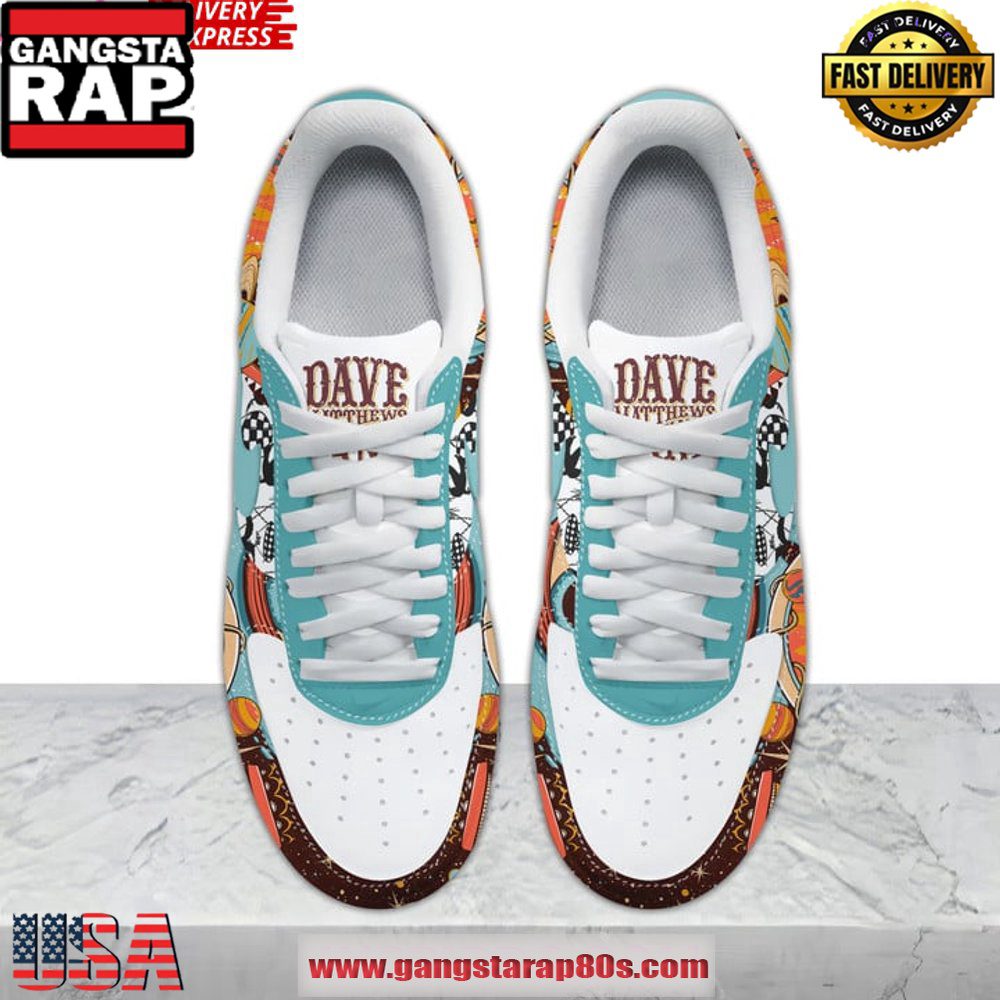 Dave Matthews Grey Street End of the World Air Force 1 Sneakers Shoes Dave Matthews Grey Street End of the World Air Force 1 Sneakers Shoes
