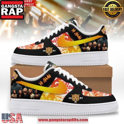 Def Leppard 1987 Limited Edition Air Force 1 Sneakers Shoes
