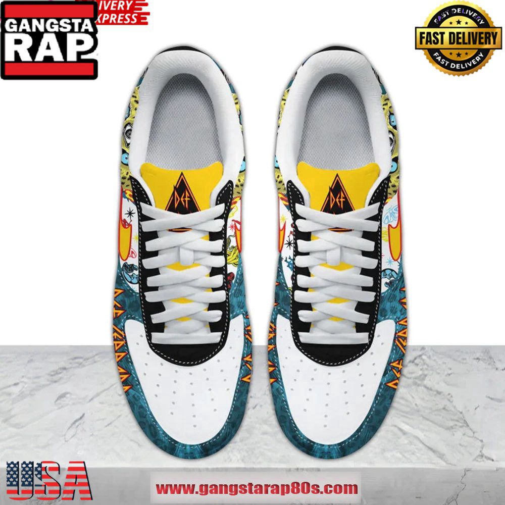 Def Leppard Band Limited Edition Air Force 1 Running Sneakers Shoes Def Leppard Band Limited Edition Air Force 1 Running Sneakers Shoes
