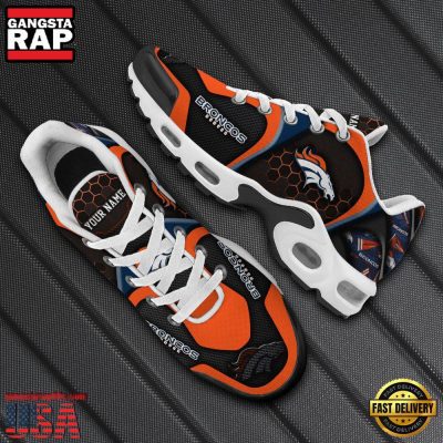 NFL Custom Name Denver Broncos Max Plus Shoes - Running Sneakers