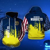 NBA Denver Nuggets US Flag Pullover Hoodie
