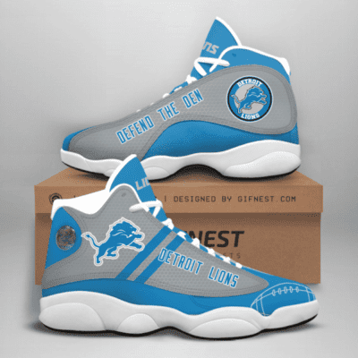 Detroit Lions Air Jordan 13 Sneakers, Best Gift For Men And Women