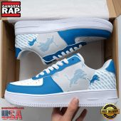 NFL Detroit Lions Basic Pattern Football New Design Air Force 1 Running Sneakers Shoes