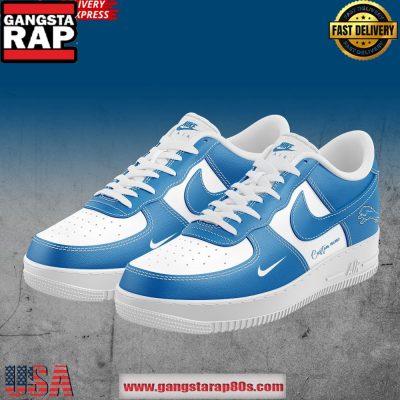 Detroit Lions Football Custom Air Force 1 Running Sneakers Shoes