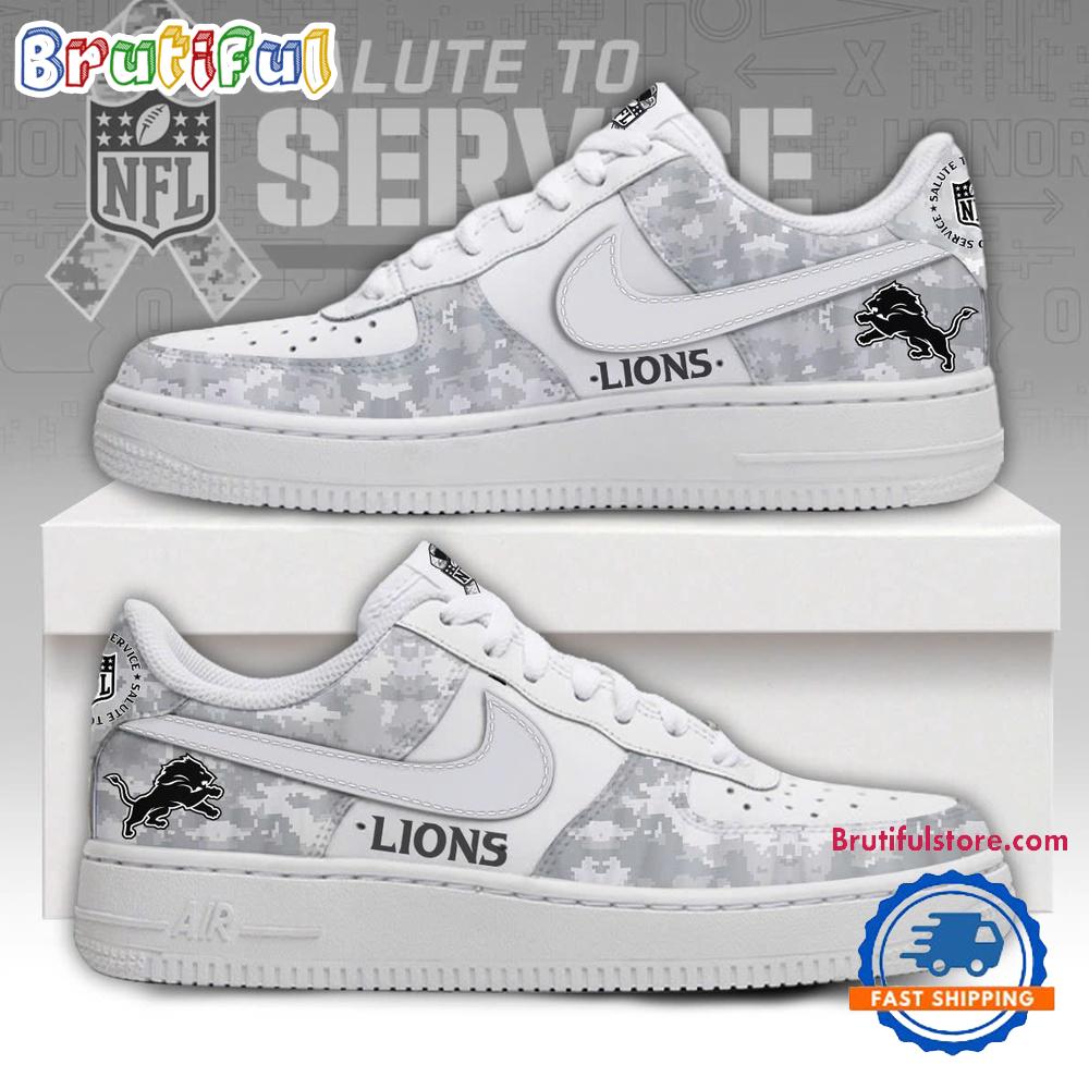 Detroit Lions Veterans Salute to Service Air Force 1 Shoes Sneaker Detroit Lions Veterans Salute to Service Air Force 1 Shoes Sneaker