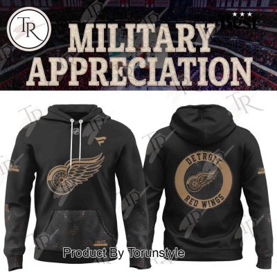 Detroit Red Wings X Military Appreciation 2025 Hoodie