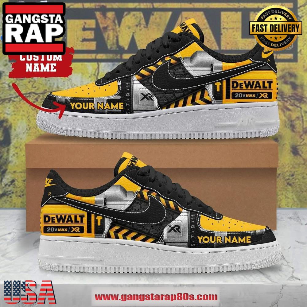 DeWALT 20V Max Limited Edition Air Force 1 Running Sneakers Shoes DeWALT 20V Max Limited Edition Air Force 1 Running Sneakers Shoes