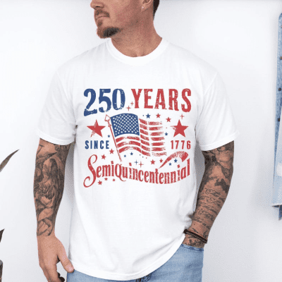 Retro Usa 250th Anniversary Shirt, Independence Day Shirt, Usa Flag Tee 4th of July Shirt Patriotic Gift