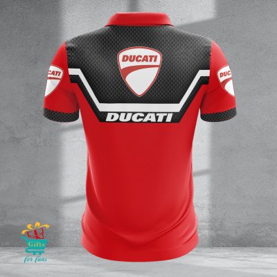 Ducati Custom Name New Design Zipper Polo Shirt