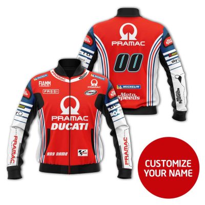 Ducati Custom Name Number Pramac Bomber Jacket