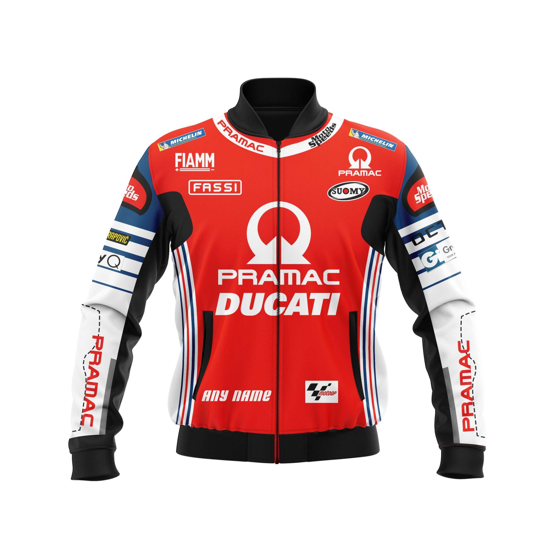 Ducati Custom Name Number Pramac Bomber Jacket Ducati Custom Name Number Pramac Bomber Jacket