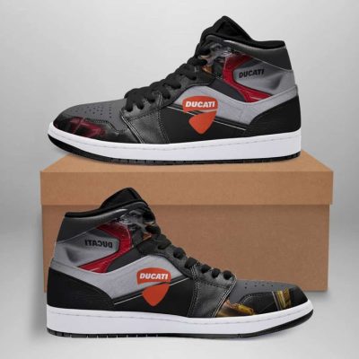 Ducati Logo Air Jordan 1 High Sneakers Ducati Logo Air Jordan 1 High Sneakers