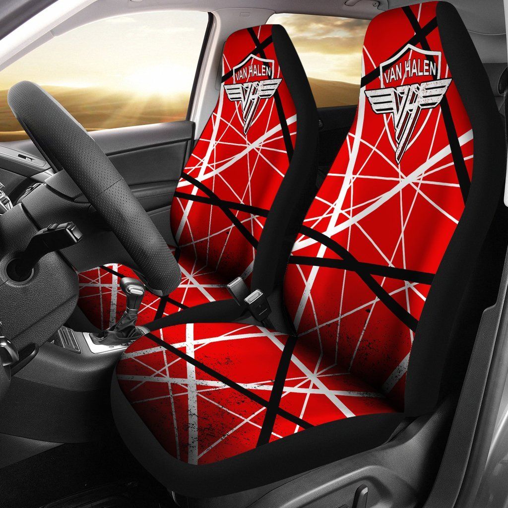 Van Halen Red Car Seat Covers V1 Van Halen Red Car Seat Covers V1