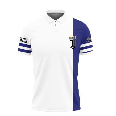 Juventus FC New White Blue Polo Shirt