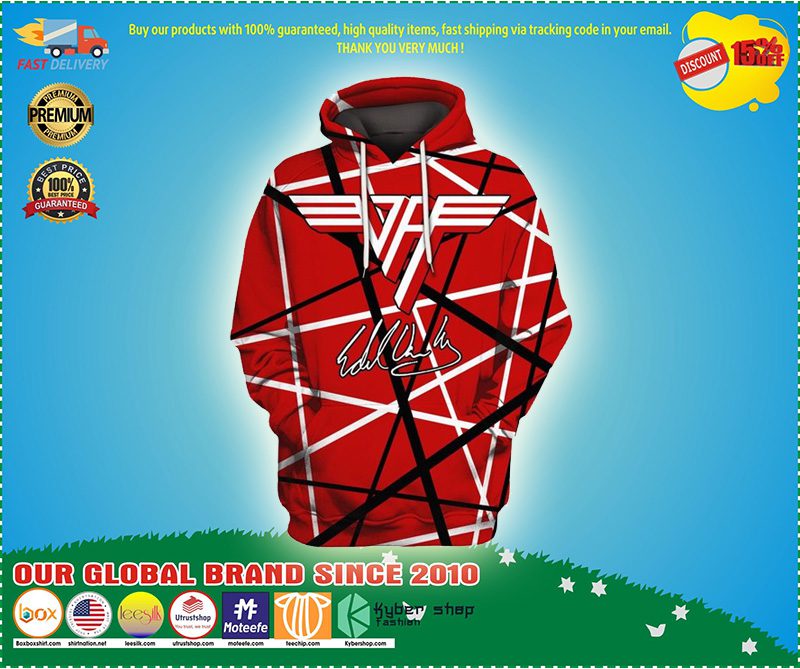 Van Halen Red Pullover Hoodie Van Halen Red Pullover Hoodie