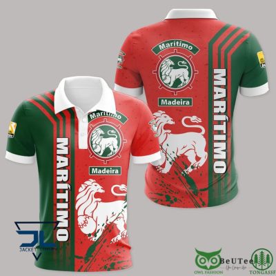 CS Mar?timo Red Green Polo Shirt