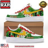 Elf Santa OMG Christmas Edition Air Force 1 Running Sneakers Shoes