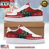 Elvis Presley It's Christmas Time Pretty Baby Air Force 1 Running Sneakers Shoes