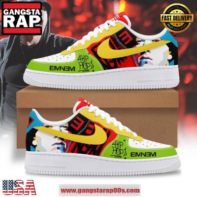 Eminem Hip Hop Limited Edition Air Force 1 Running Sneakers Shoes