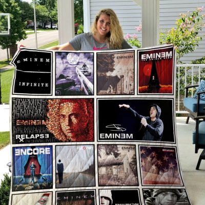 Eminem Albums Cover Quilt Blanket V1