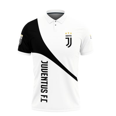 Juventus FC White Black Polo Shirt