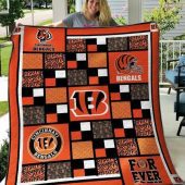 NFL Cincinnati Bengals Orange Quilt Blanket