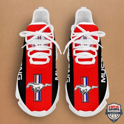 Ford Mustang Black Red Max Soul Shoes