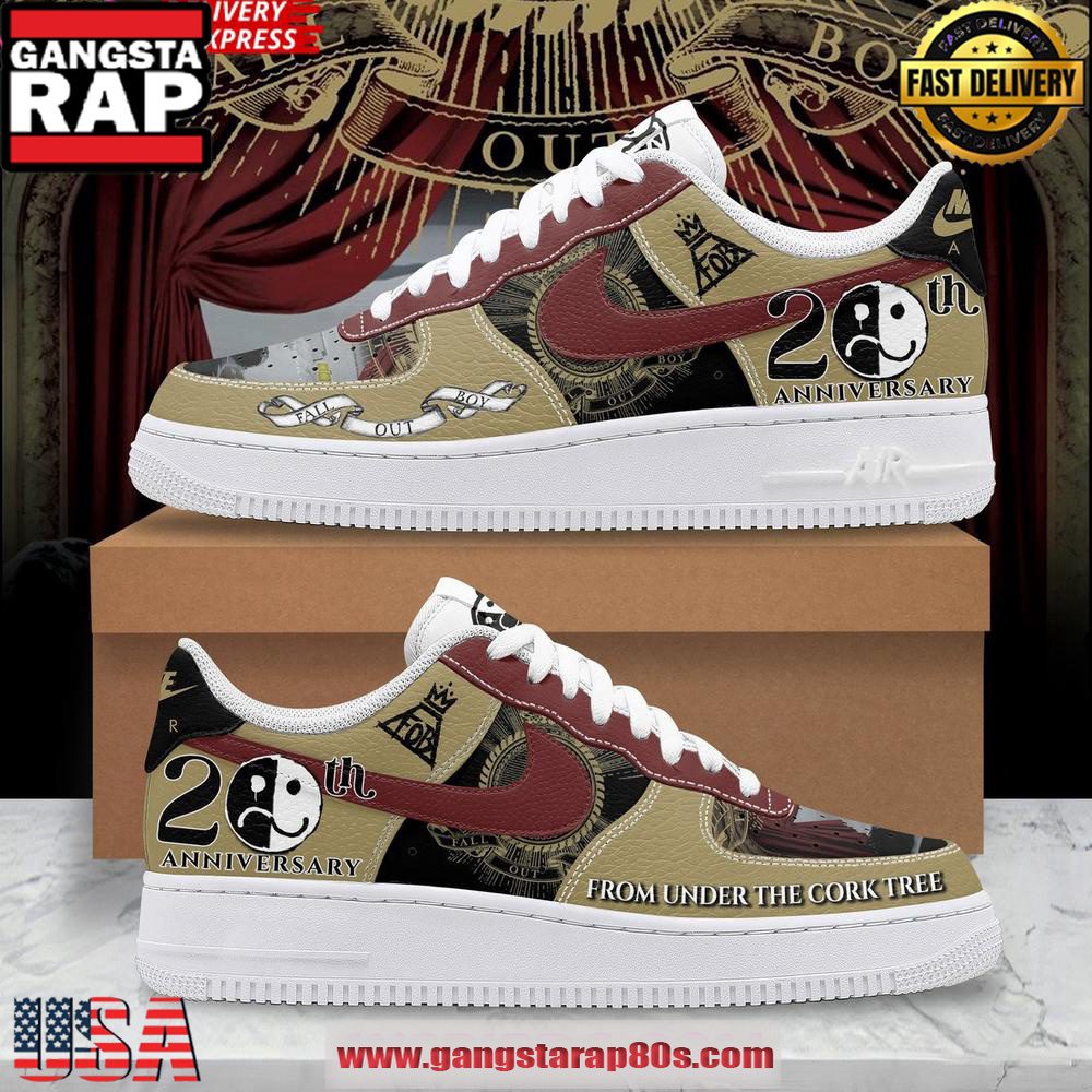Fall Out Boy 20th Anniversary Air Force 1 Sneakers Shoes Fall Out Boy 20th Anniversary Air Force 1 Sneakers Shoes