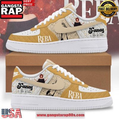 Fancy Like Reba McEntire Limited Edition Air Force 1 Sneakers Shoes 1