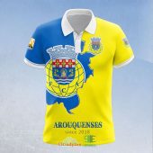FC Arouca Yellow Blue Polo Shirt