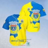 FC Arouca Yellow Blue Baseball Jersey