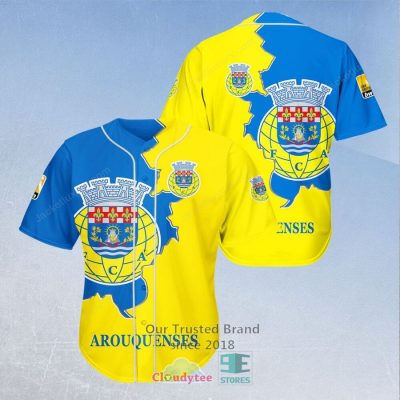 FC Arouca Yellow Blue Baseball Jersey