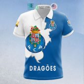FC Porto Blue White Dragoes Polo Shirt