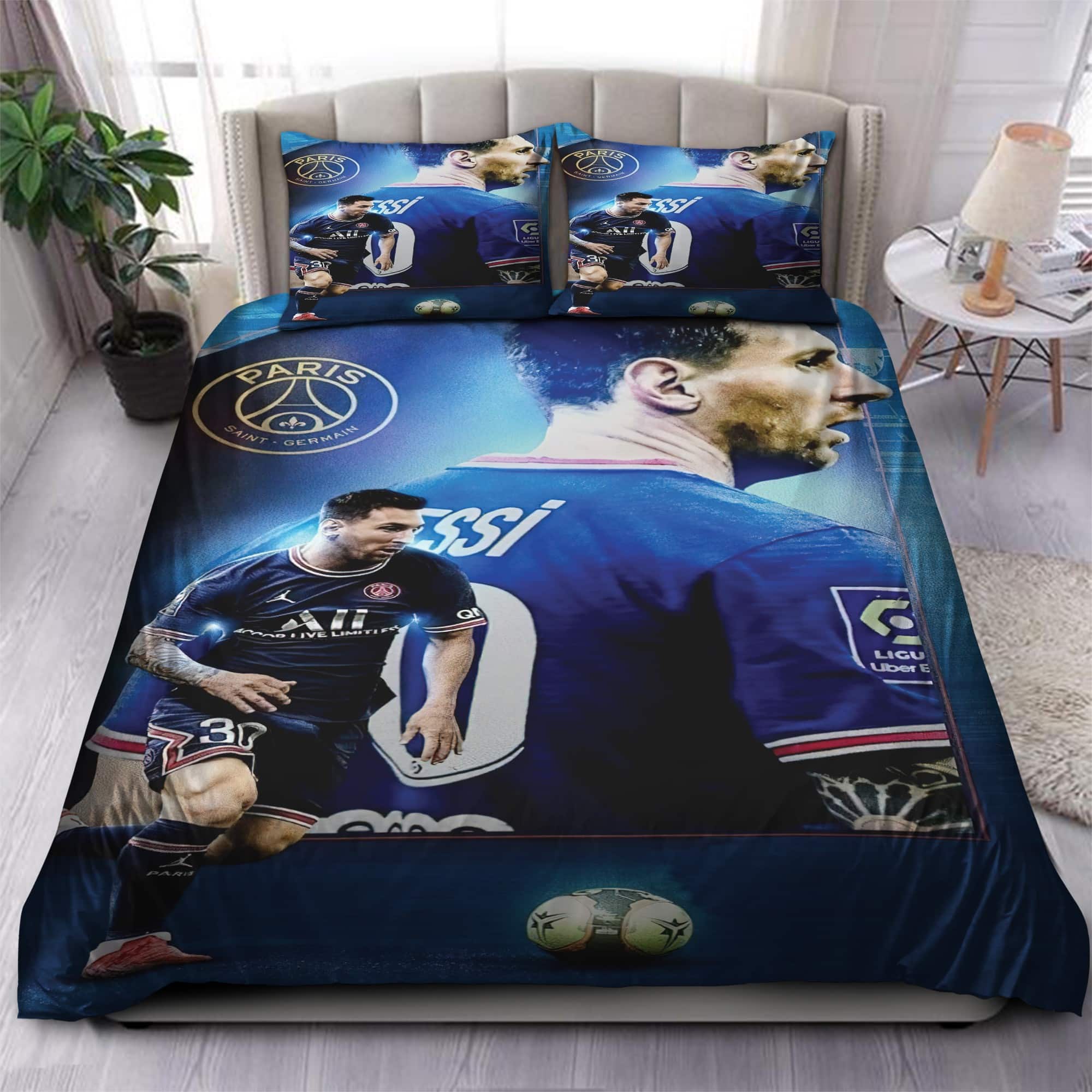 Paris Saint-Germain FC Lionel Messi 30 Bedding Set V5 Paris Saint-Germain FC Lionel Messi 30 Bedding Set V5