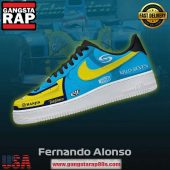 Fernando Alonso Renault R24 Air Force 1 Running Sneakers Shoes